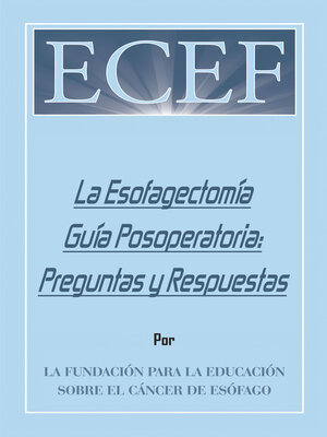 cover image of La Esofagectomía Guía Posoperatoria